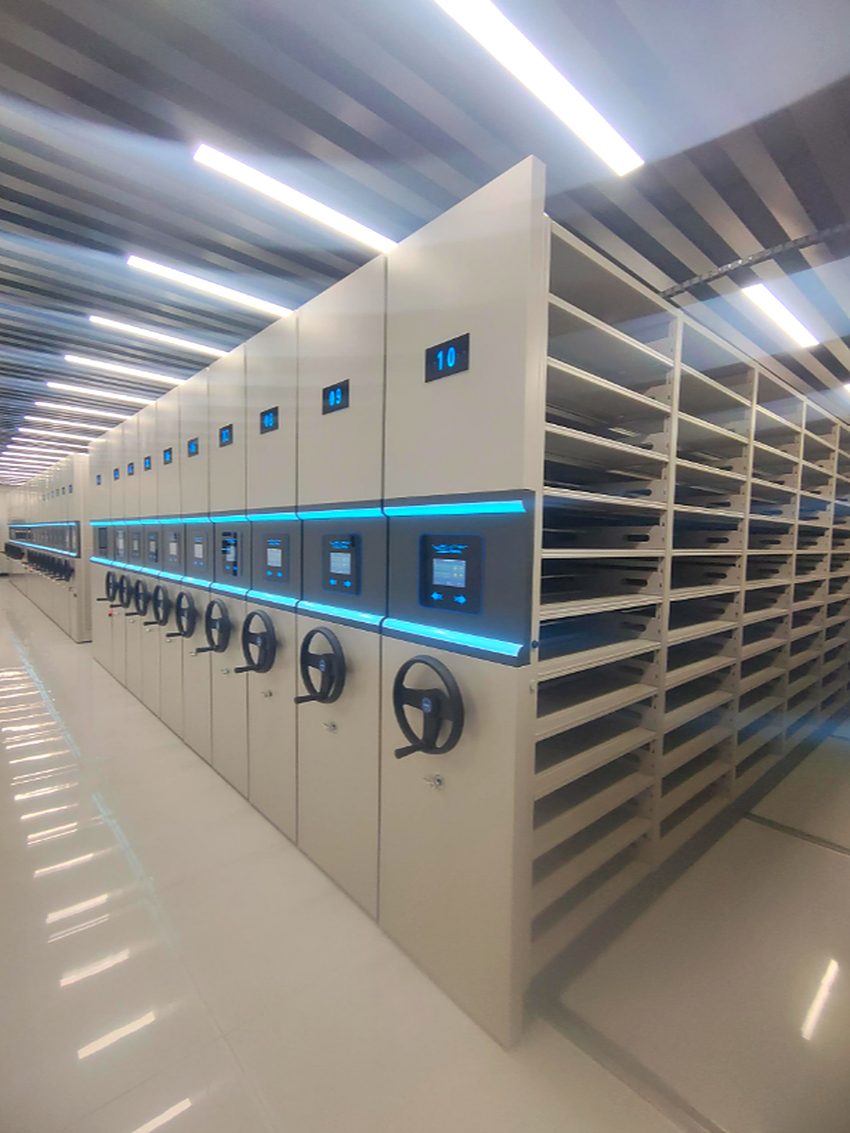 Accounting voucher smart mobile shelving